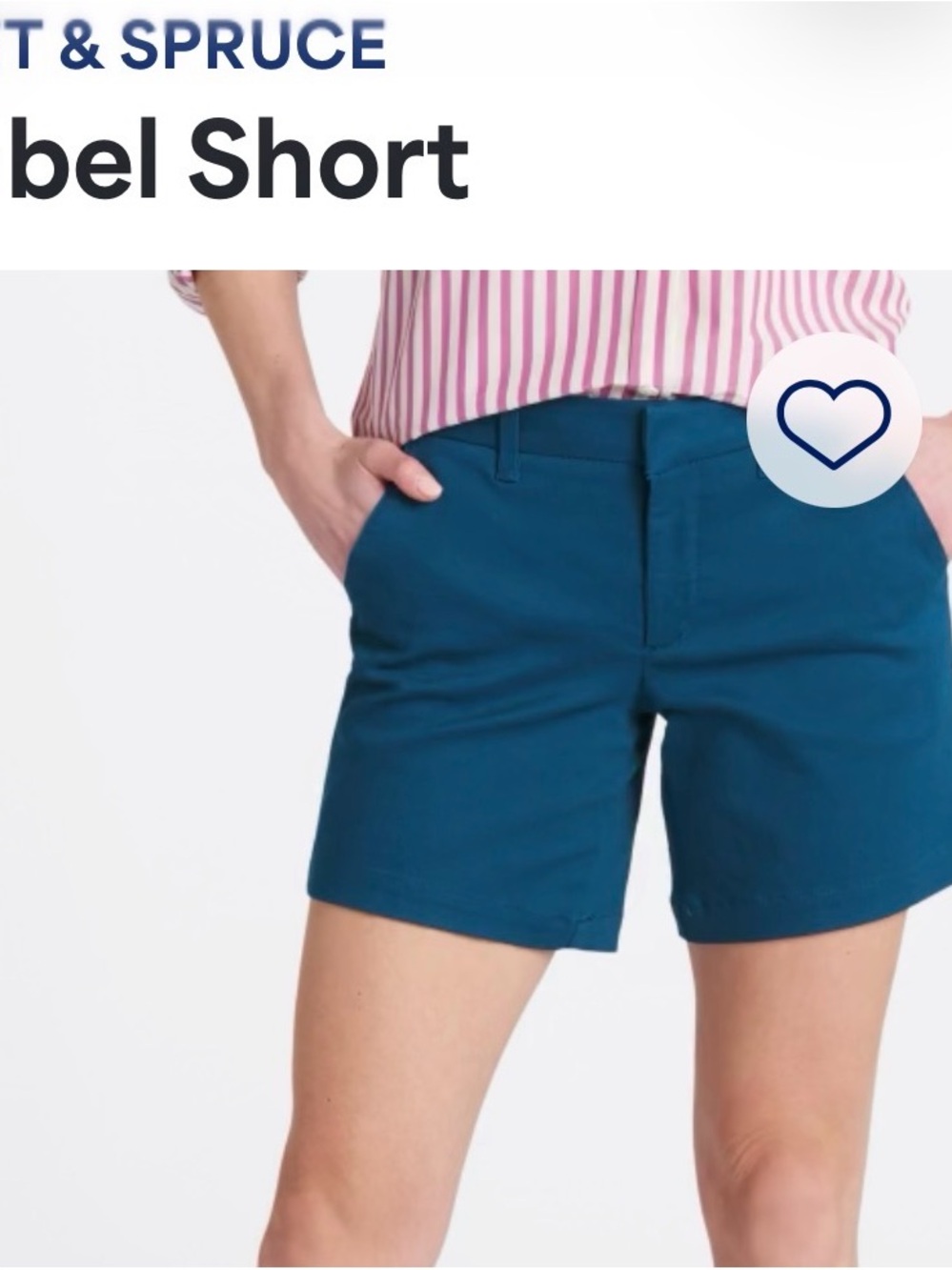 41 Hawthorn Teal Stretch Chino Shorts